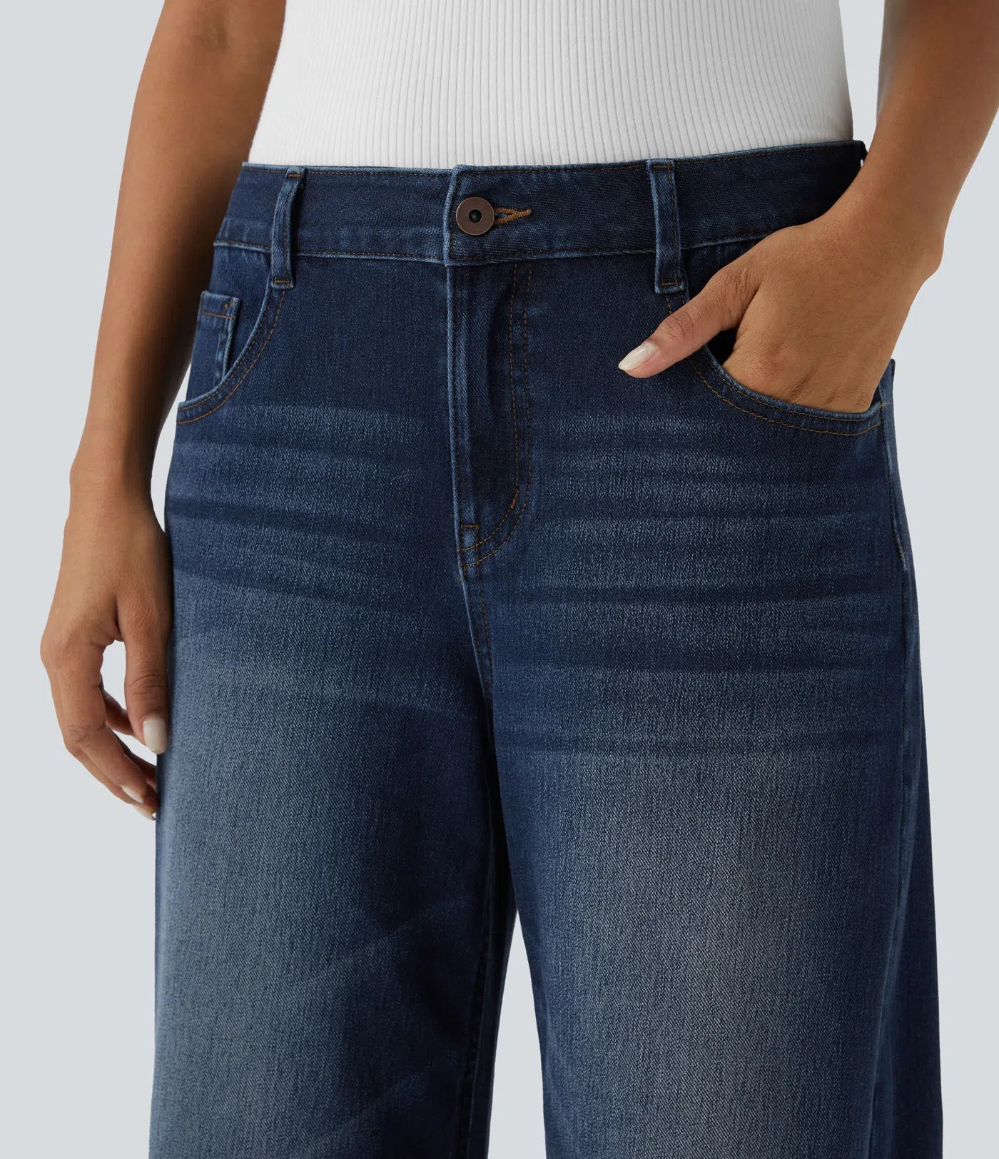 Linda | Comfortabele Jeans Met Handige Ritszakken & Losvallende Elegante Pijpen