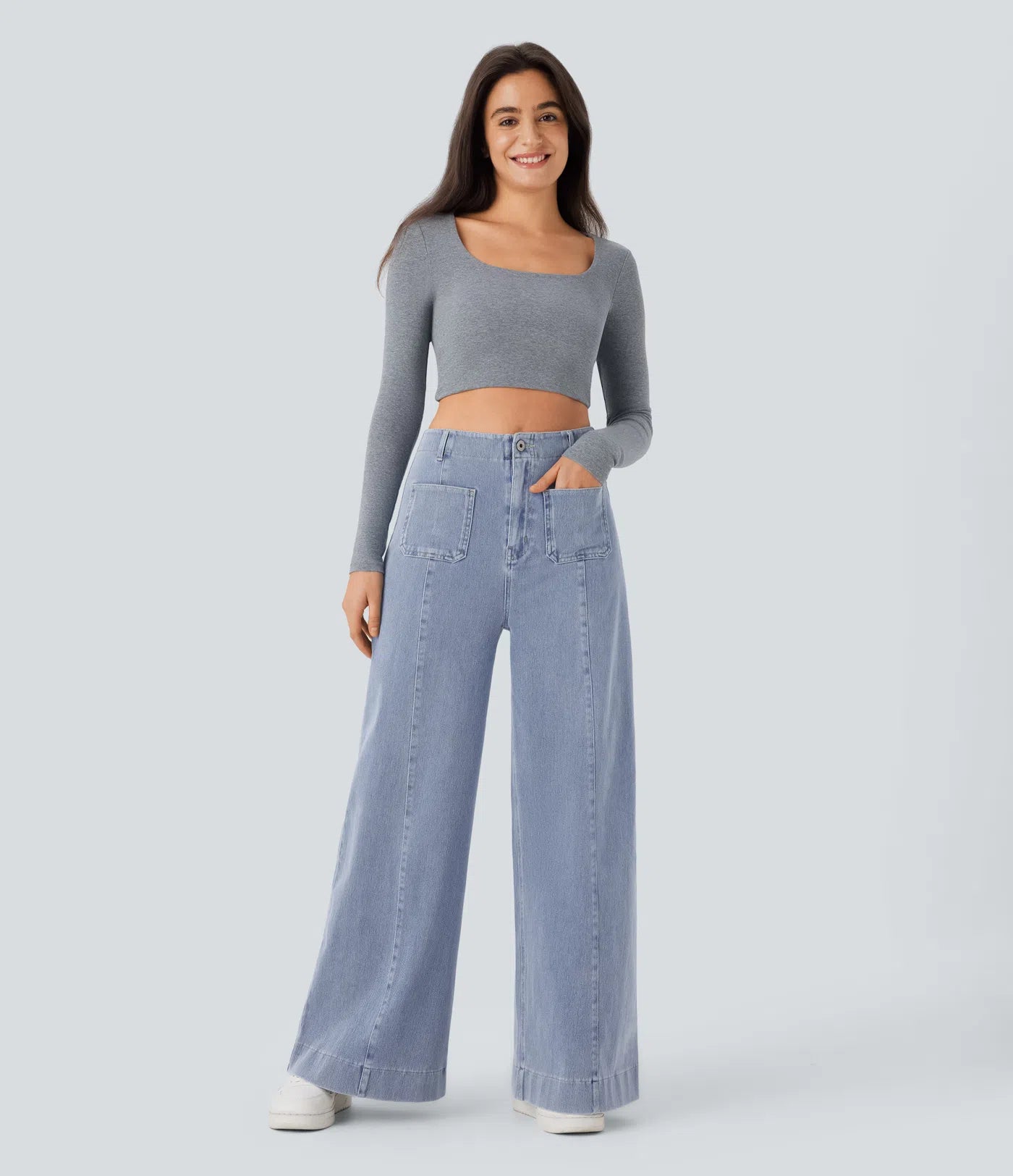 Nicole | Comfortabele & Casual Broek Met Wijde Pijpen