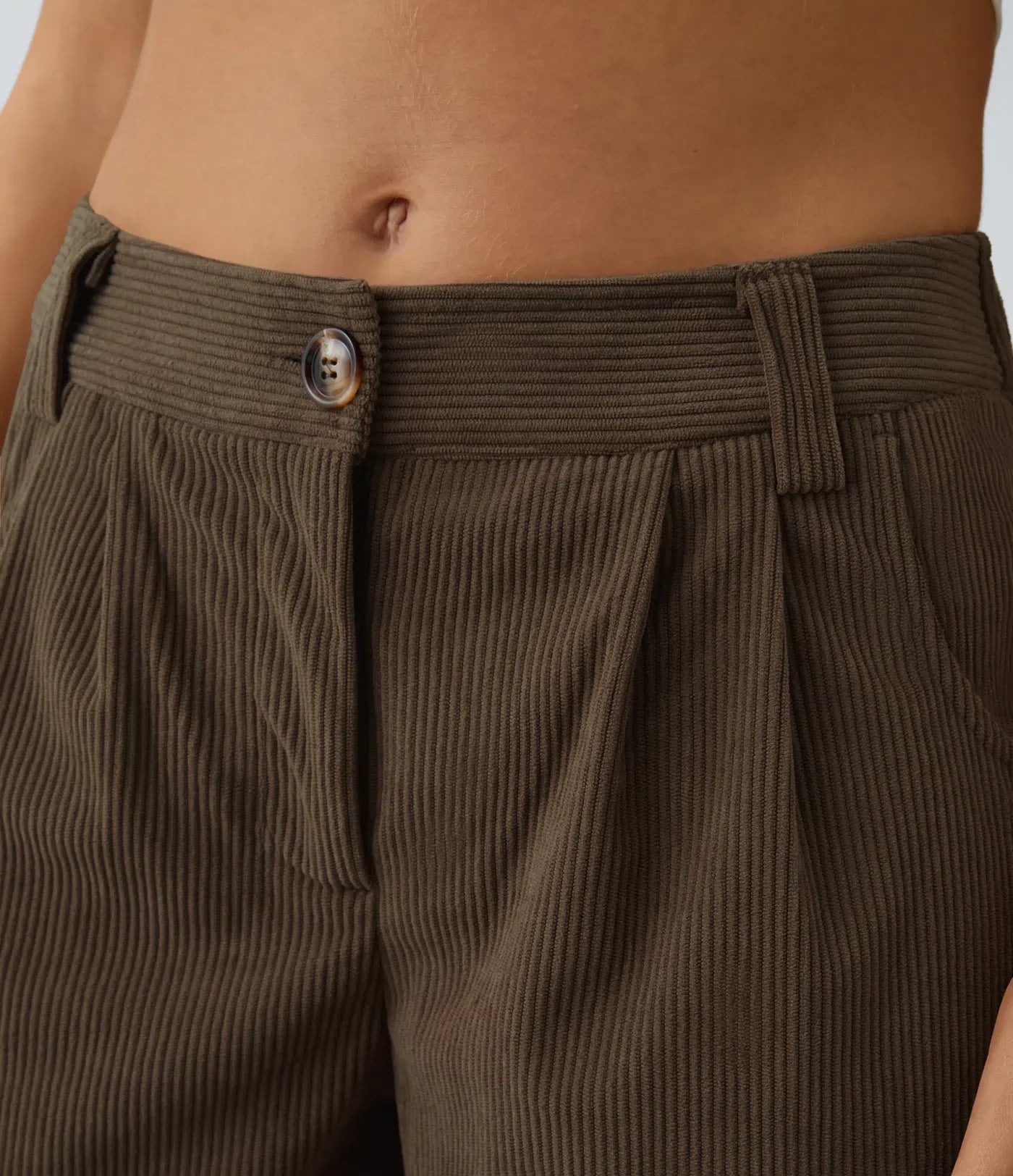 Annette | Pantaloni Comodi a Vita Media con Chiusura a Cerniera e Tasche Laterali