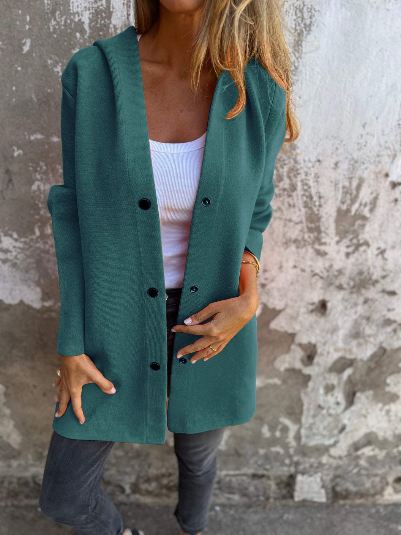 Appolinia | Cardigan casual con cappuccio