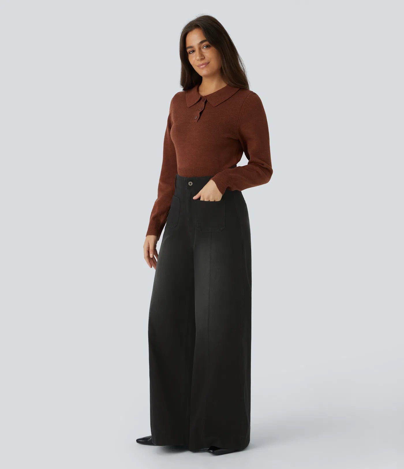 Nicole | Comfortabele & Casual Broek Met Wijde Pijpen