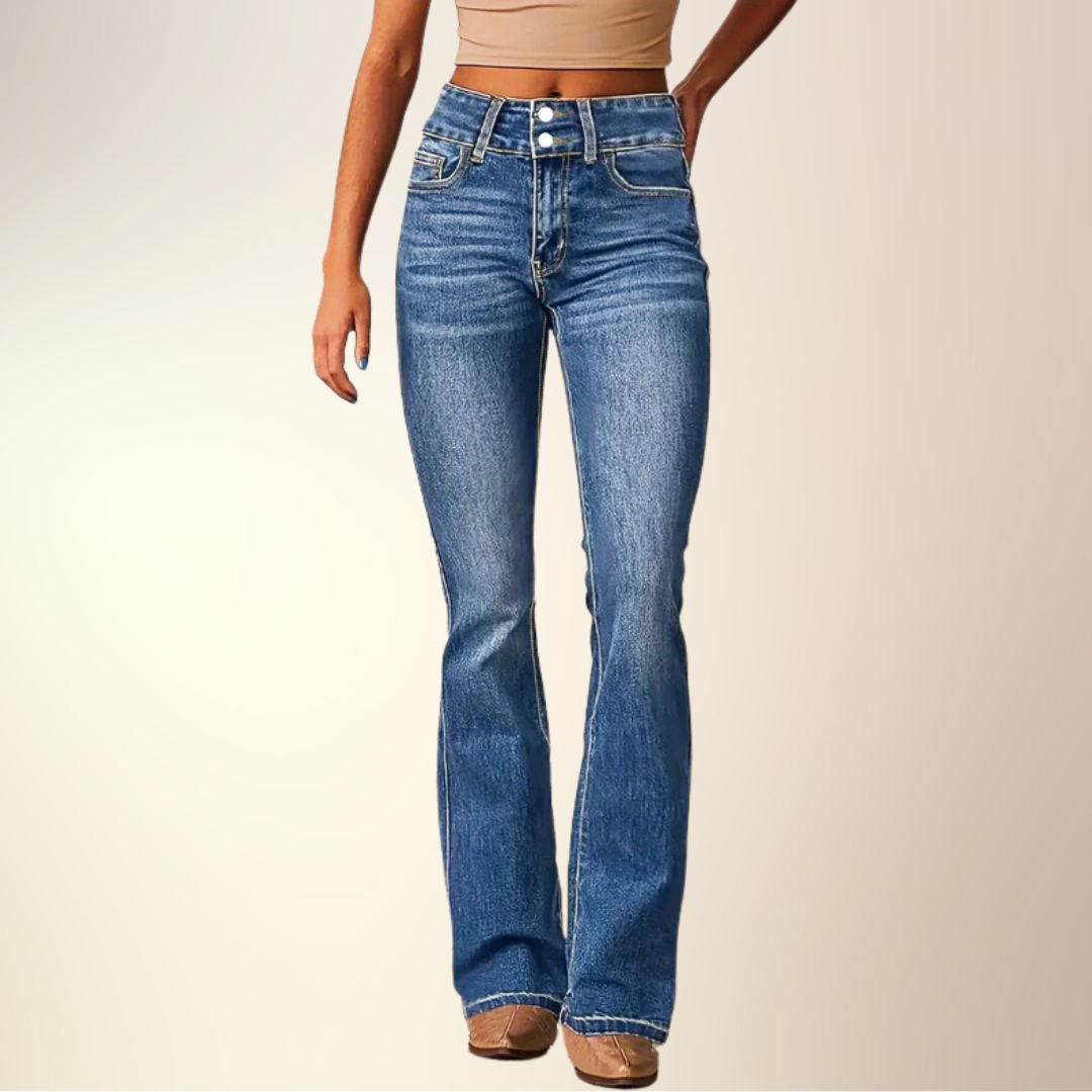 Marylène | Jeans a Zampa a Vita Alta