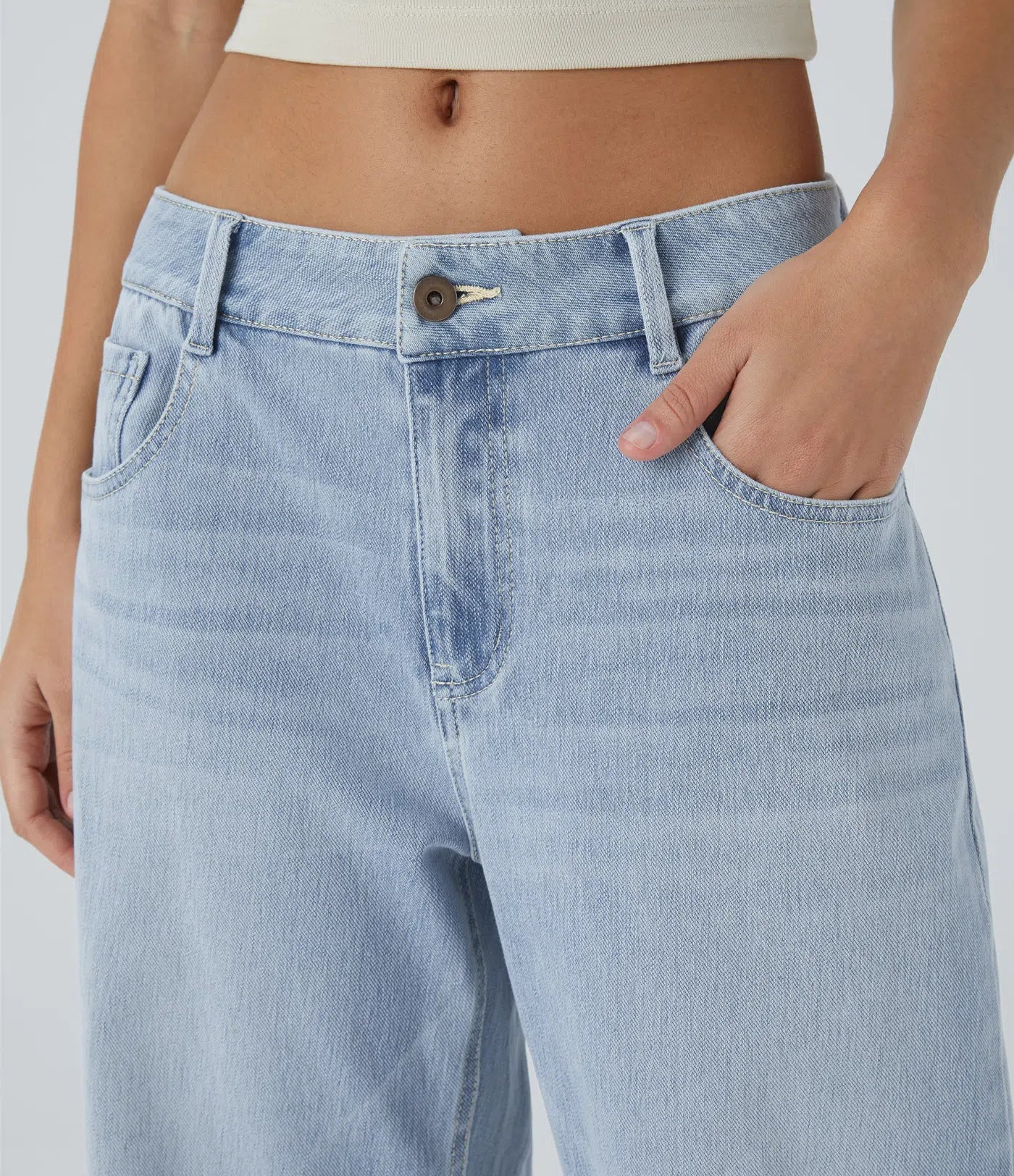 Linda | Comfortabele Jeans Met Handige Ritszakken & Losvallende Elegante Pijpen