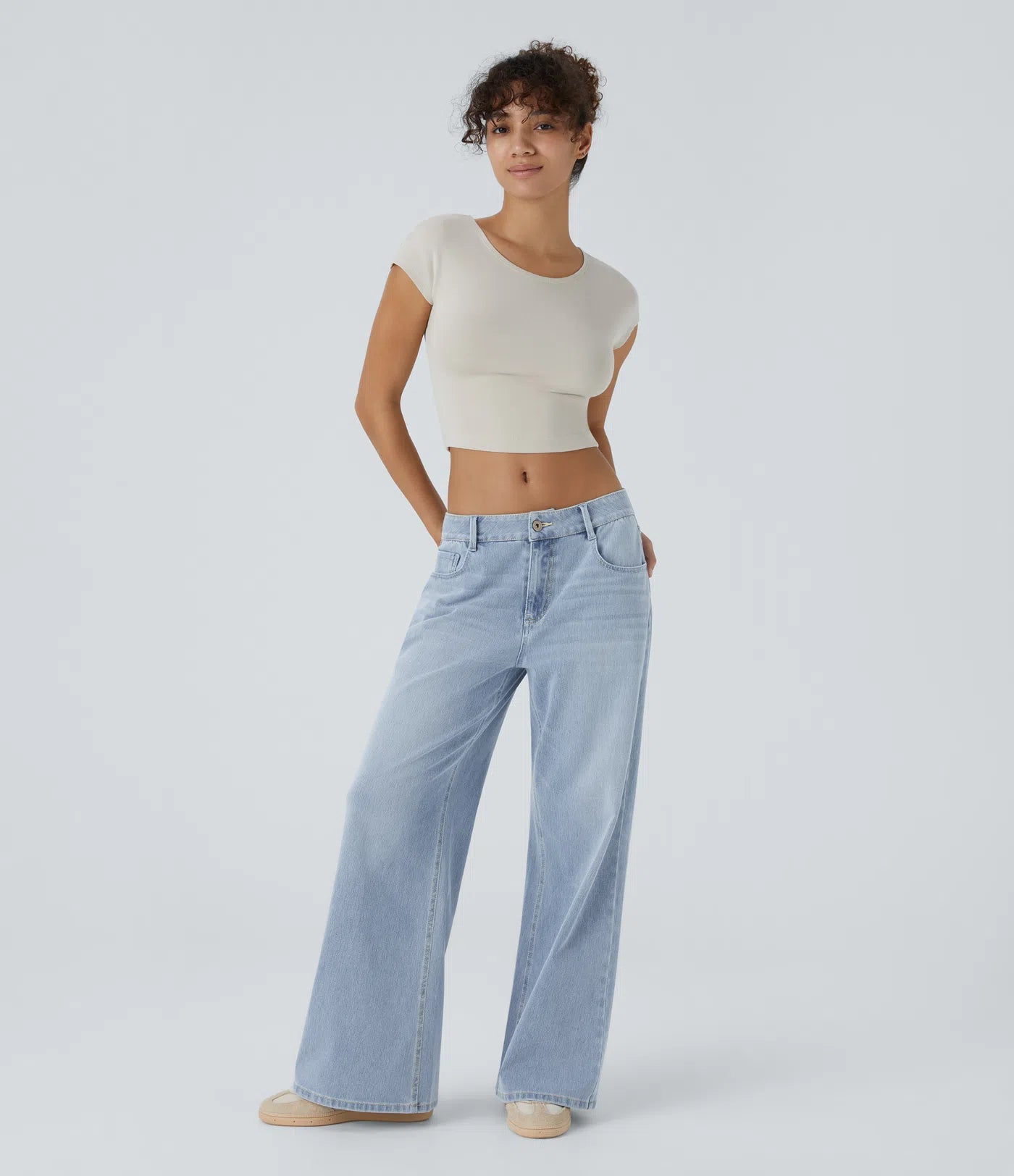 Linda | Comfortabele Jeans Met Handige Ritszakken & Losvallende Elegante Pijpen