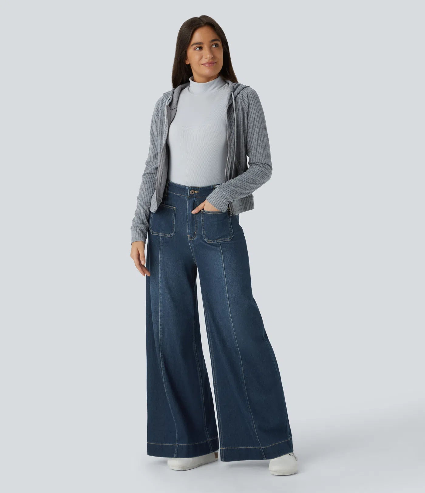 Nicole | Comfortabele & Casual Broek Met Wijde Pijpen